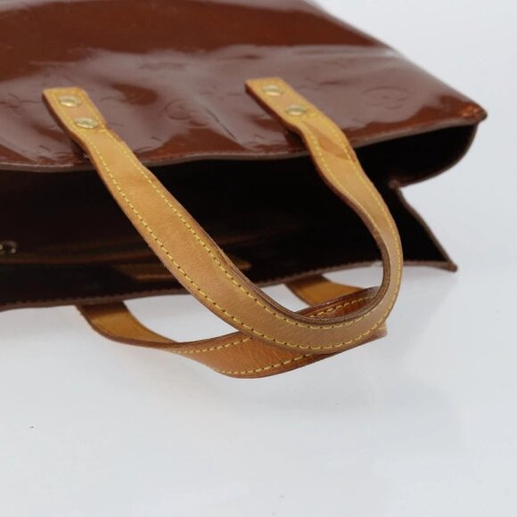 LOUIS VUITTON Monogram Vernis Reade PM Hand Bag Bronze M91146 LV Auth SW1525 - Picture 8 of 16